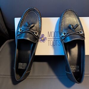 Mootsies Tootsies Black Leather Tassel Loafers. Size 8.5. Brand New Without Tags